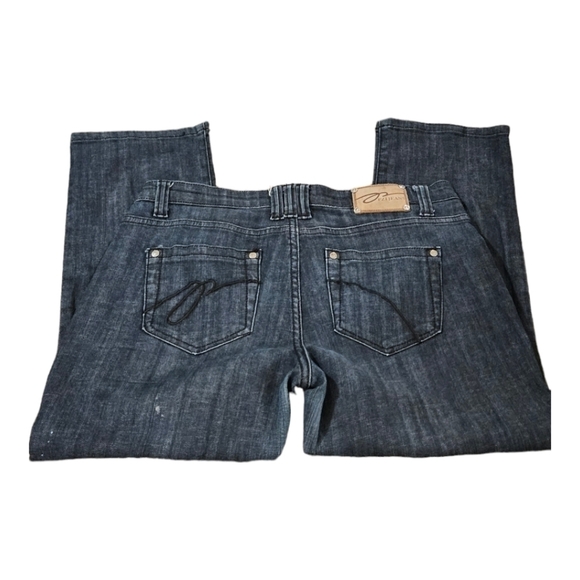 PZI JEANS Dark Blue Cropped Straight Leg Size 14 (34"Wx24" Inseam) - Picture 5 of 9